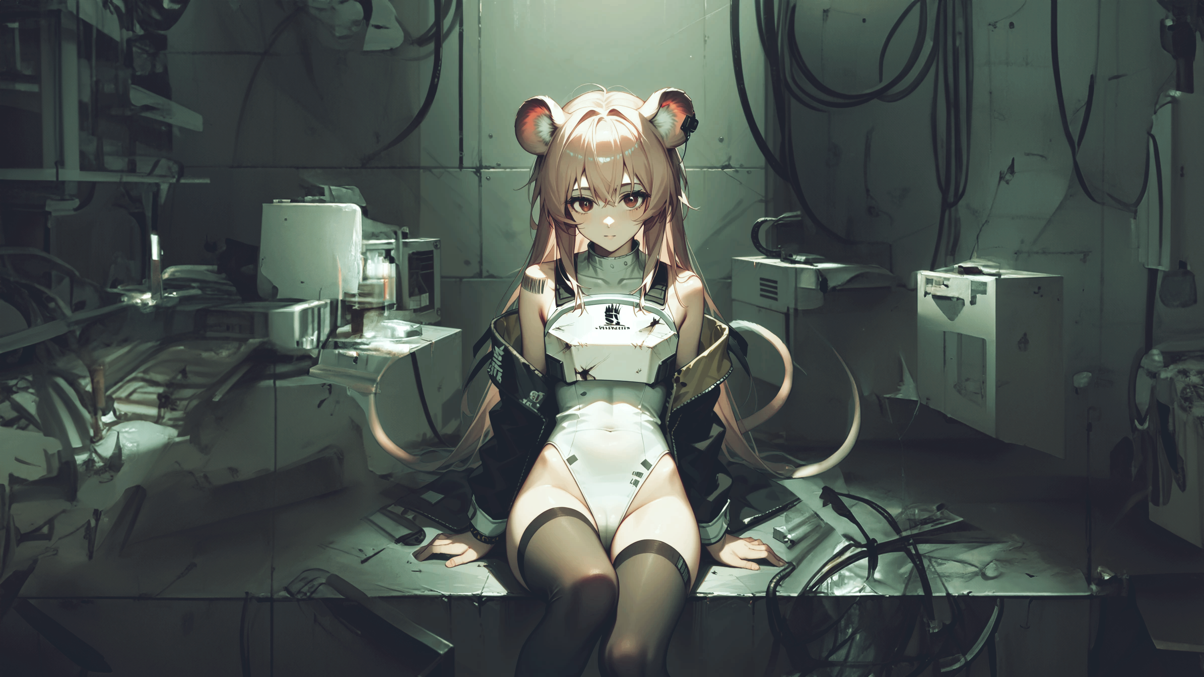 グラベル,wallpaper,SF,赛博朋克,明日方舟,Arknights,砾(明日方舟）【洋葱壁纸库】-洋葱分享库