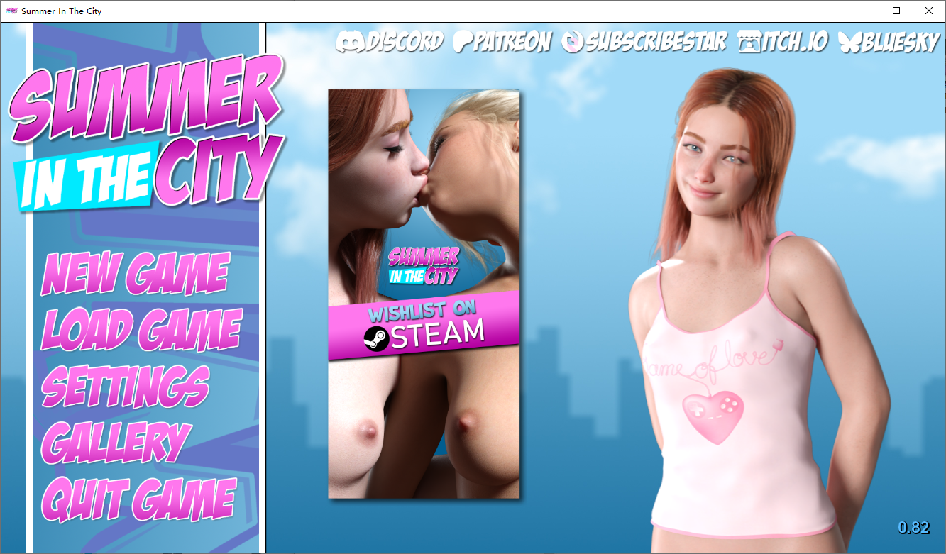[SLG/汉化] 城市的夏天 Summer In The City-v0.82 PC+安卓汉化版 [多空/5.7G/微云直连]-第1张-游戏-哥特动漫王国